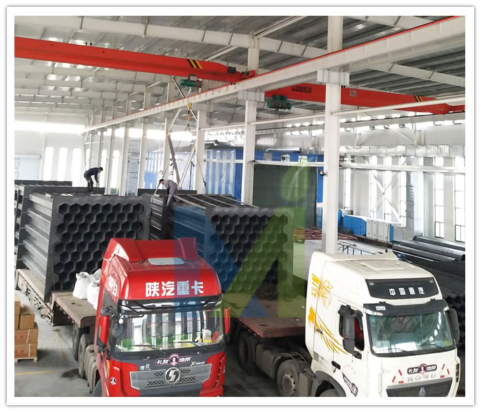 電除霧器方形陽極管束發貨現場